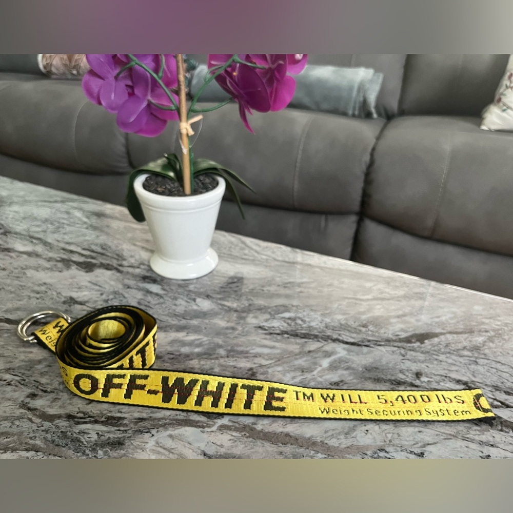 Off-White Yellow Industrial Belt